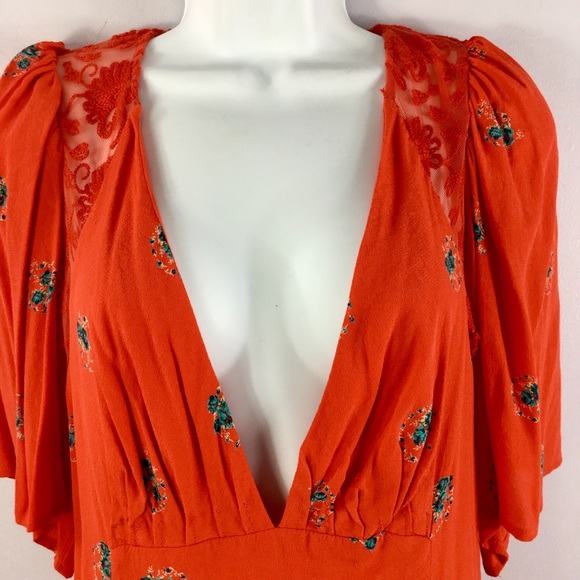 Free People Mockingbird Mini Dress Size 6 - Picture 7 of 9